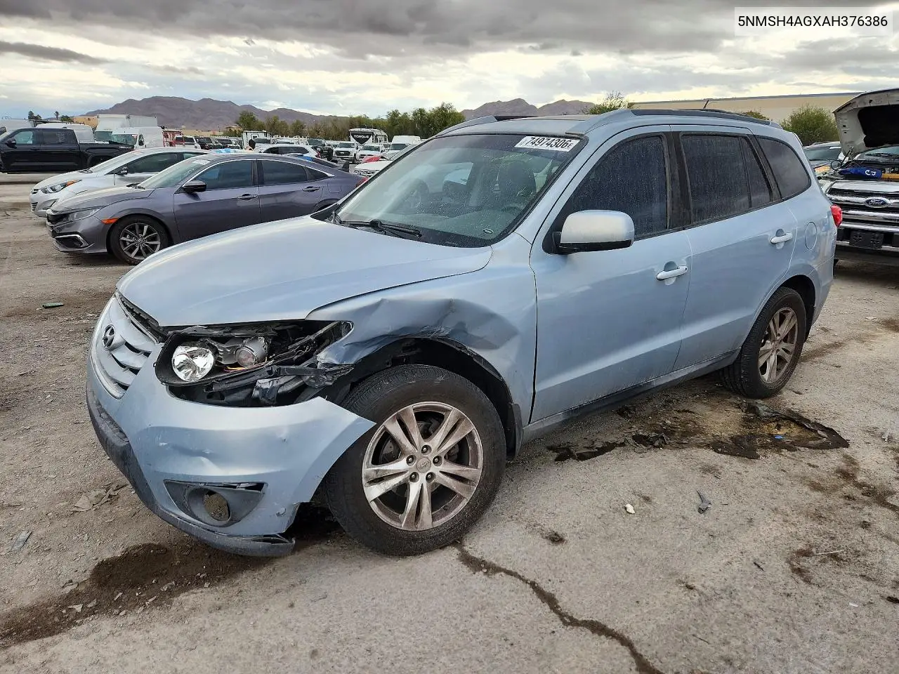 HYUNDAI SANTA FE 2010, VIN 5NMSH4AGXAH376386