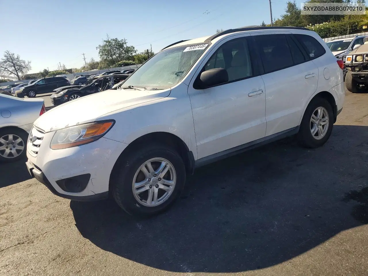 HYUNDAI SANTA FE 2011, VIN 5XYZGDAB8BG070210