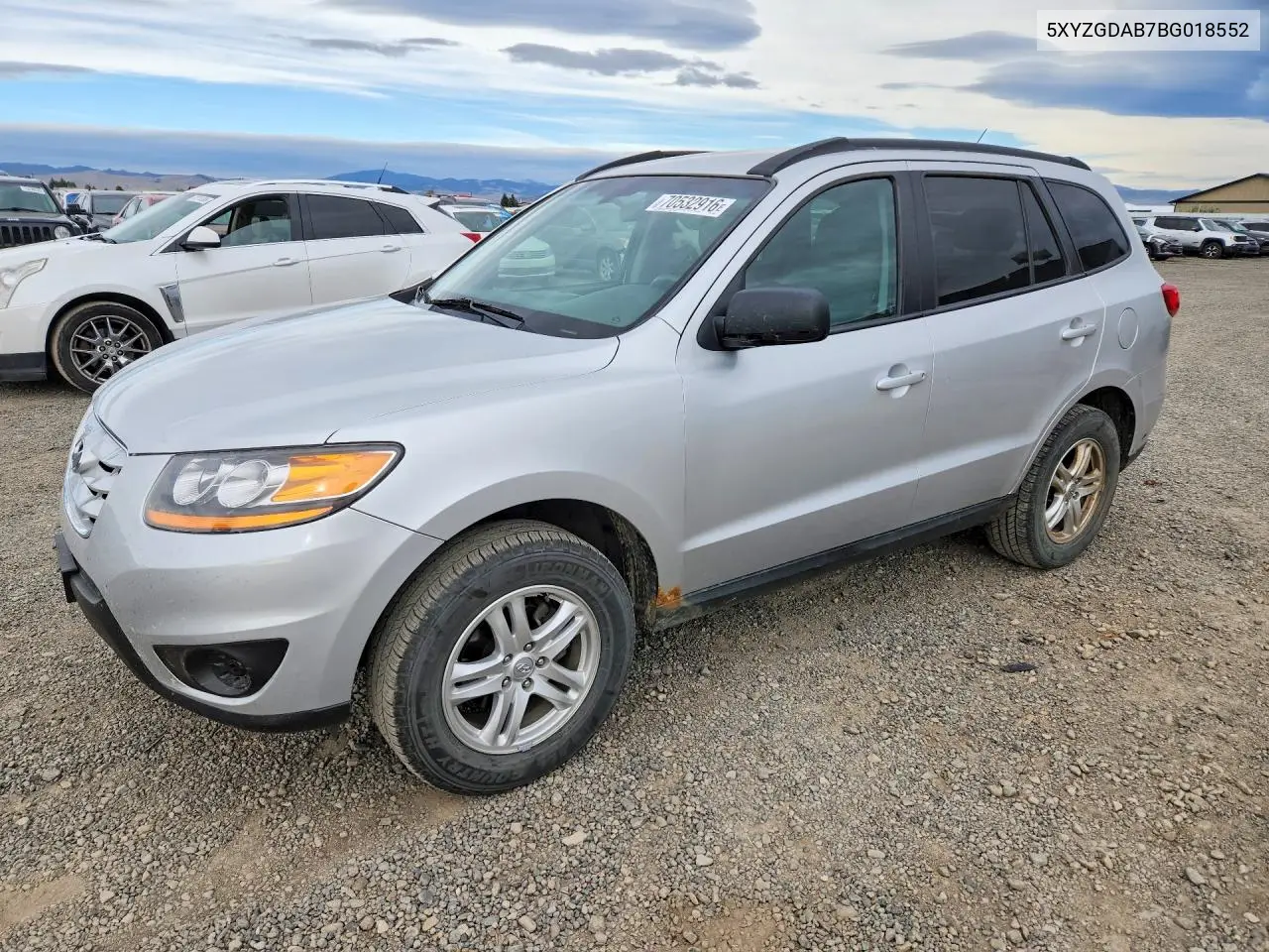 HYUNDAI SANTA FE 2011, VIN 5XYZGDAB7BG018552