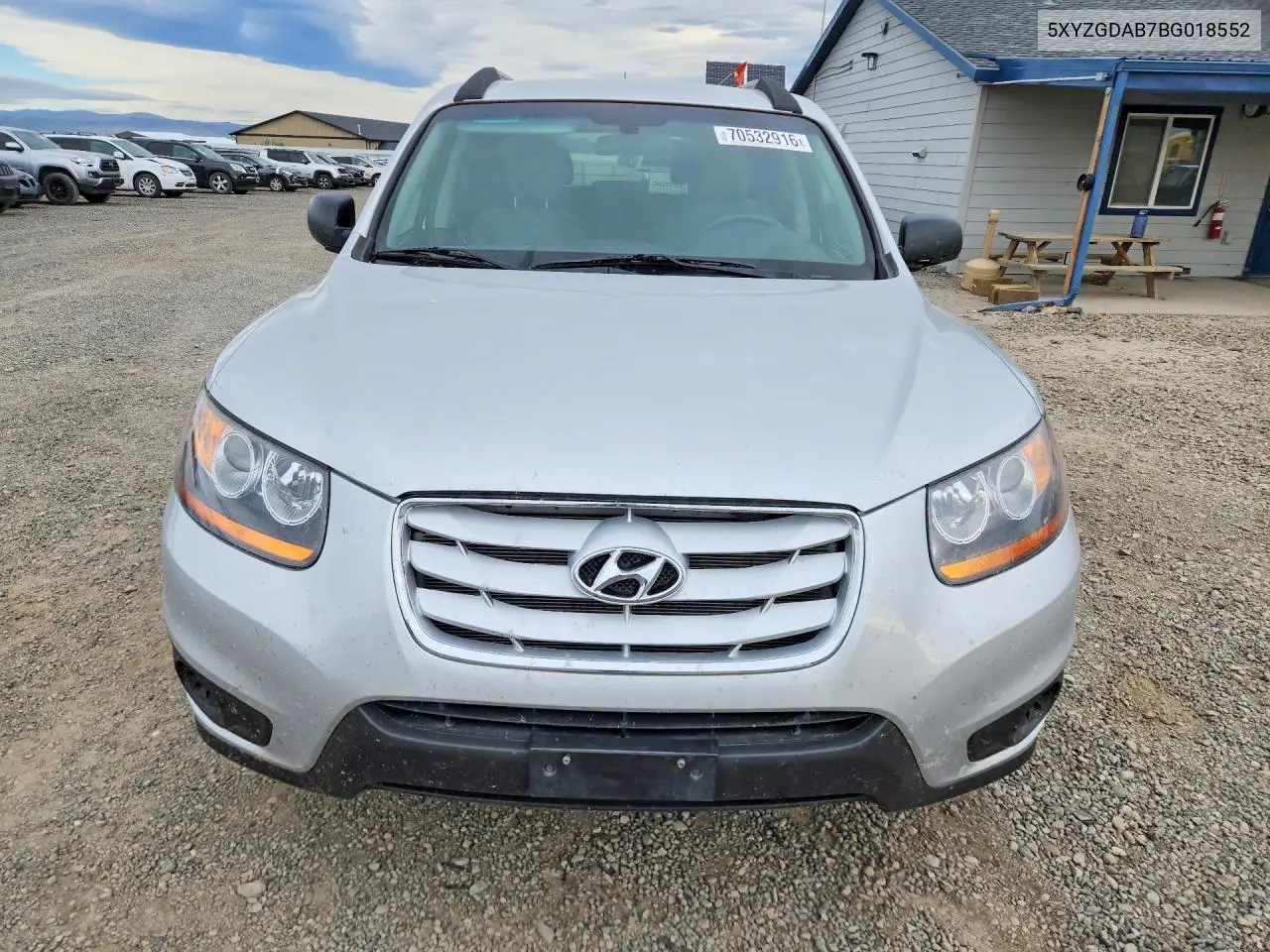 2011 HYUNDAI SANTA FE VIN 5XYZGDAB7BG018552 — фото 5