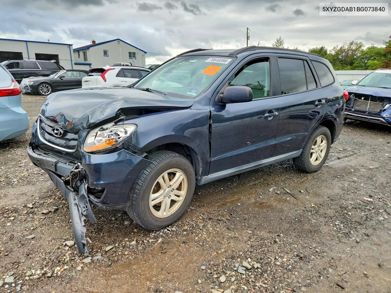 HYUNDAI SANTA FE 2011, VIN 5XYZGDAB1BG073840