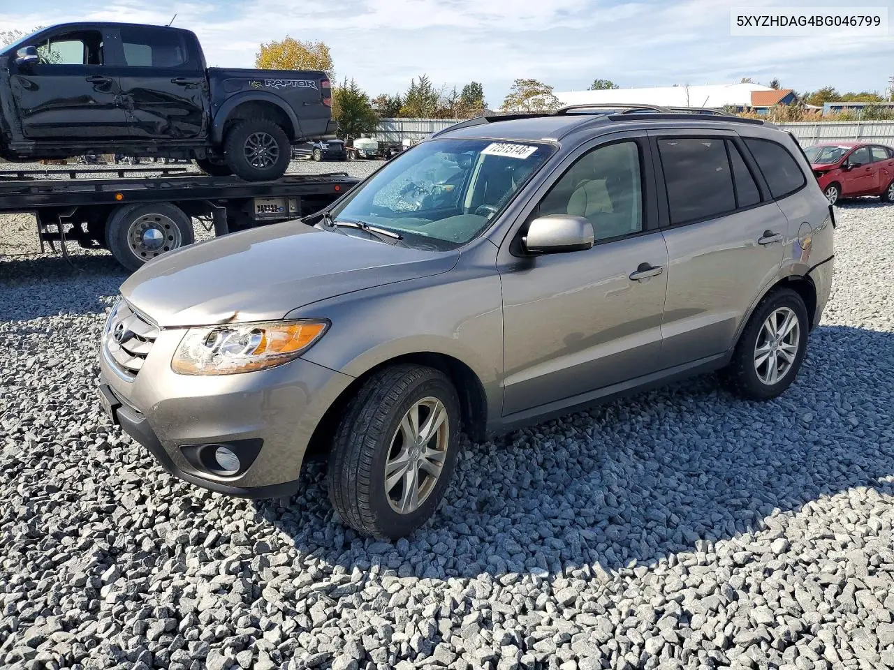 HYUNDAI SANTA FE 2011, VIN 5XYZHDAG4BG046799