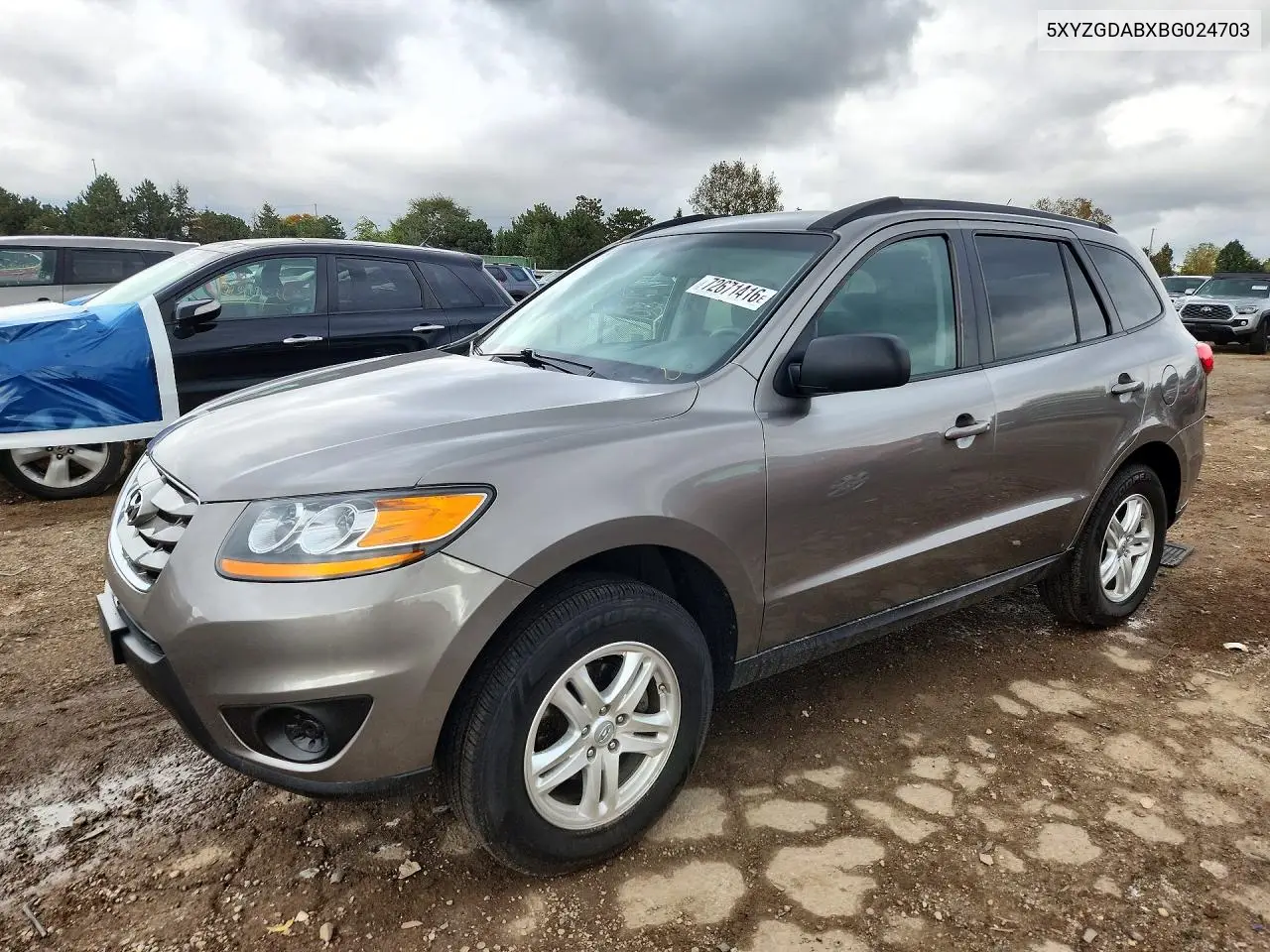 HYUNDAI SANTA FE 2011, VIN 5XYZGDABXBG024703