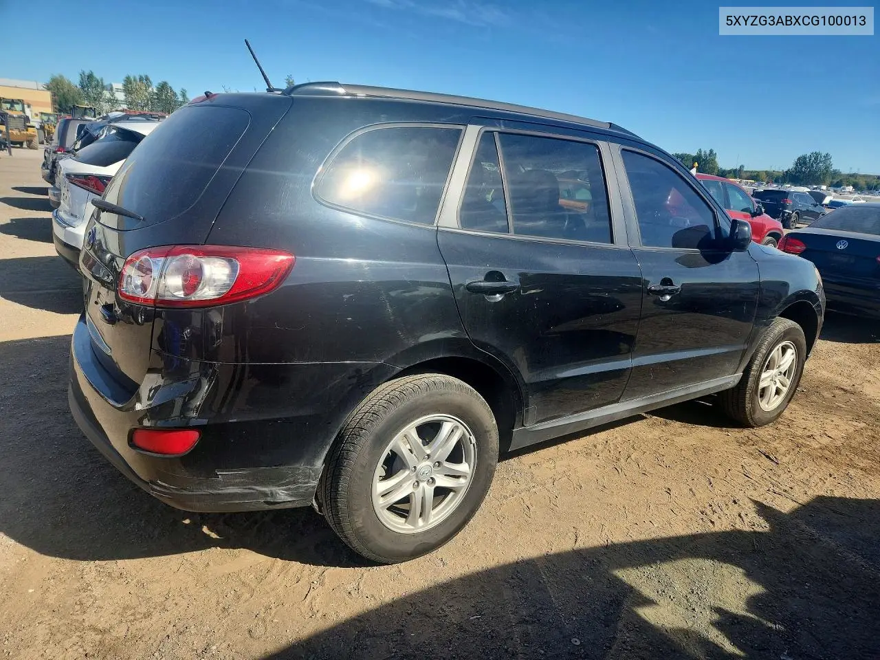 2012 HYUNDAI SANTA FE VIN 5XYZG3ABXCG100013 — фото 3