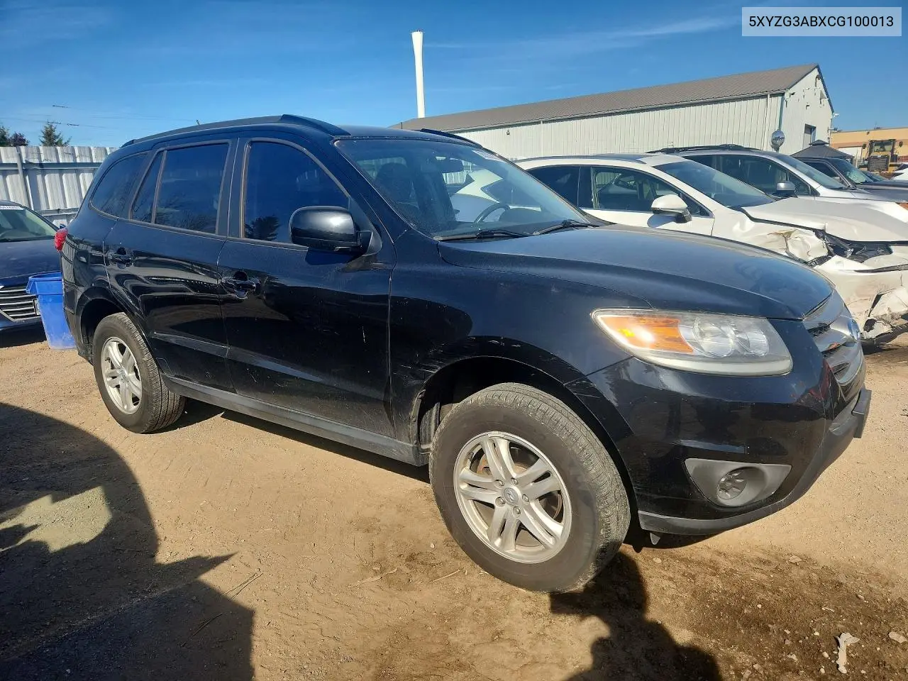 2012 HYUNDAI SANTA FE VIN 5XYZG3ABXCG100013 — фото 4