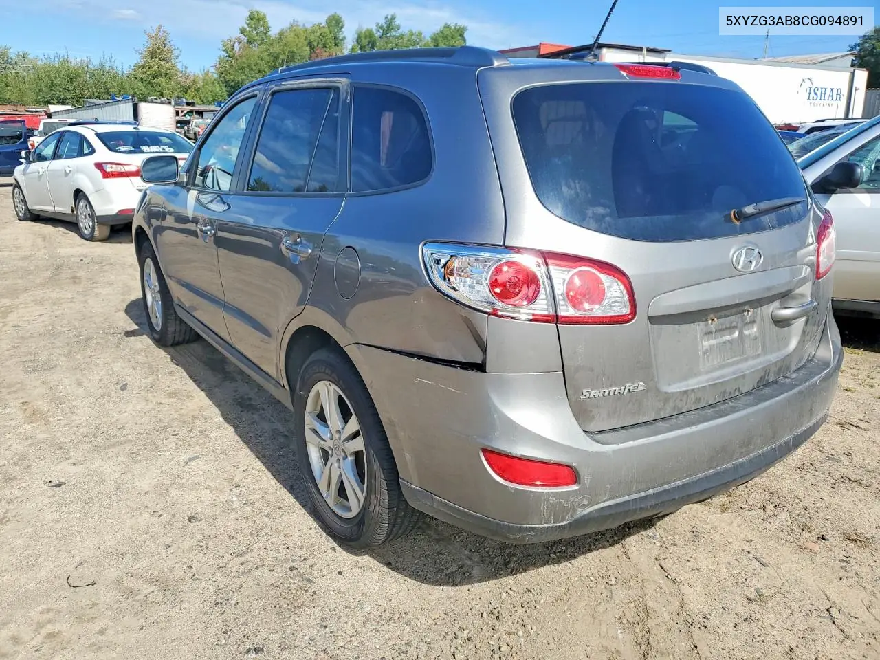 2012 HYUNDAI SANTA FE VIN 5XYZG3AB8CG094891 — фото 2