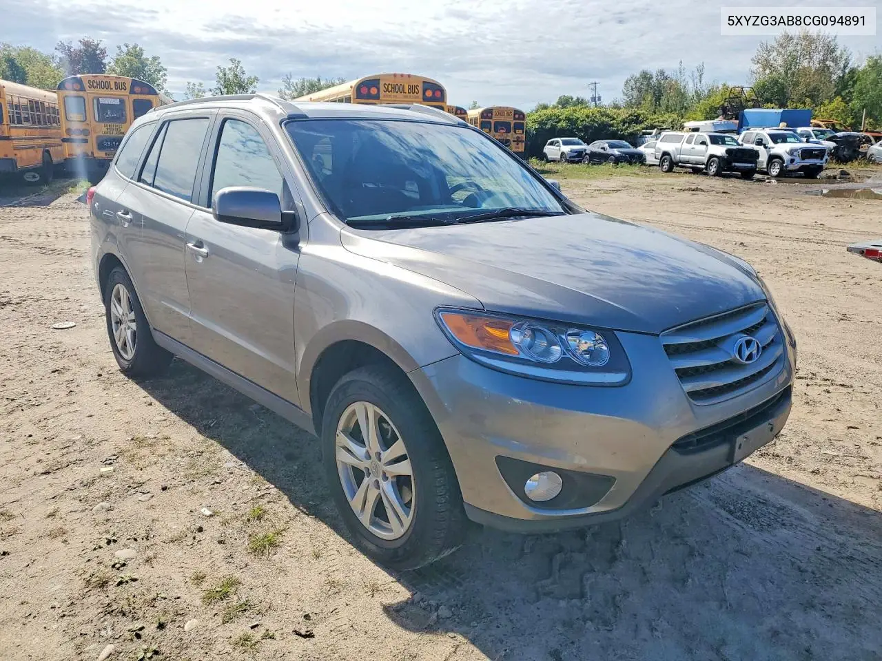 2012 HYUNDAI SANTA FE VIN 5XYZG3AB8CG094891 — фото 4