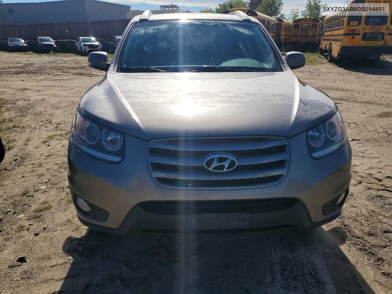 2012 HYUNDAI SANTA FE VIN 5XYZG3AB8CG094891 — фото 5