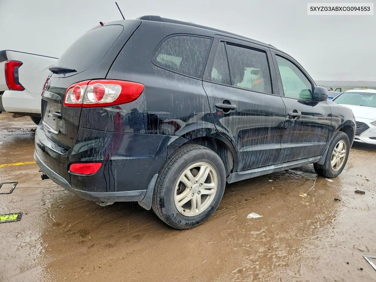 2012 HYUNDAI SANTA FE VIN 5XYZG3ABXCG094553 — фото 3