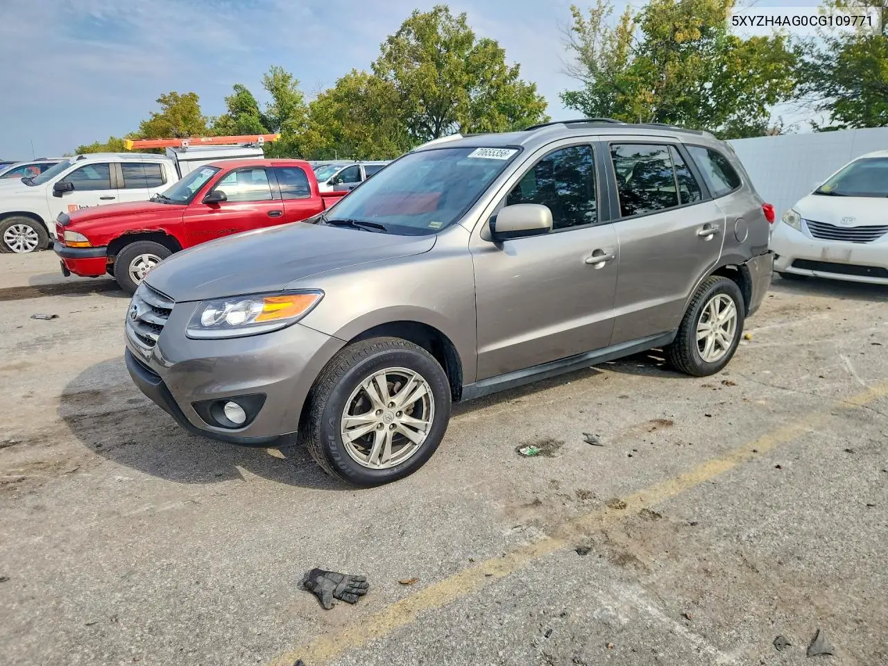 HYUNDAI SANTA FE 2012, VIN 5XYZH4AG0CG109771