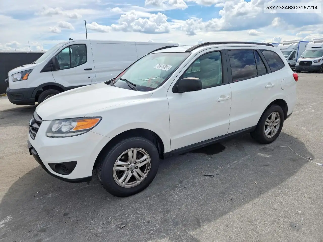 HYUNDAI SANTA FE 2012, VIN 5XYZG3AB3CG167214