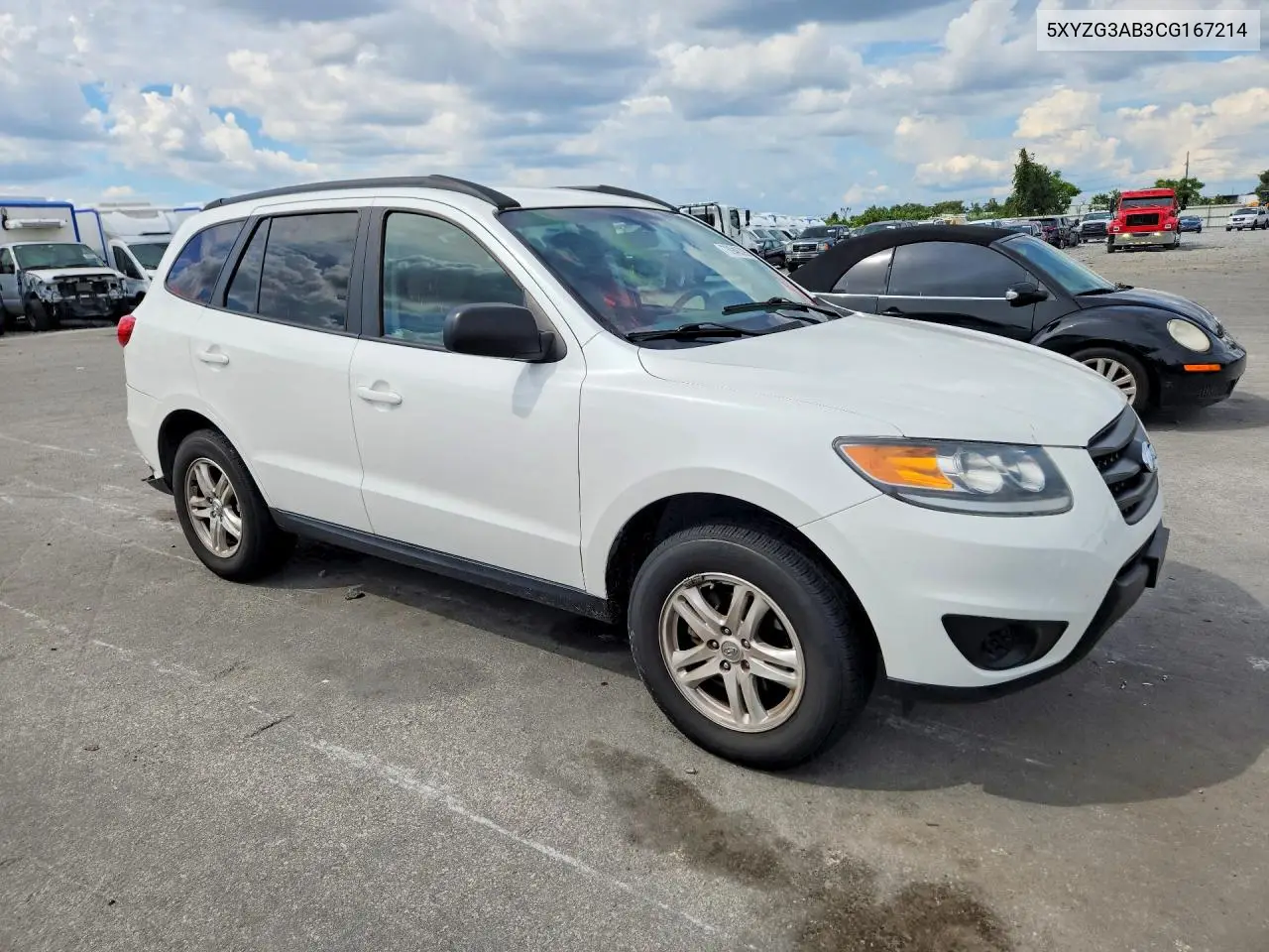 2012 HYUNDAI SANTA FE VIN 5XYZG3AB3CG167214 — фото 4