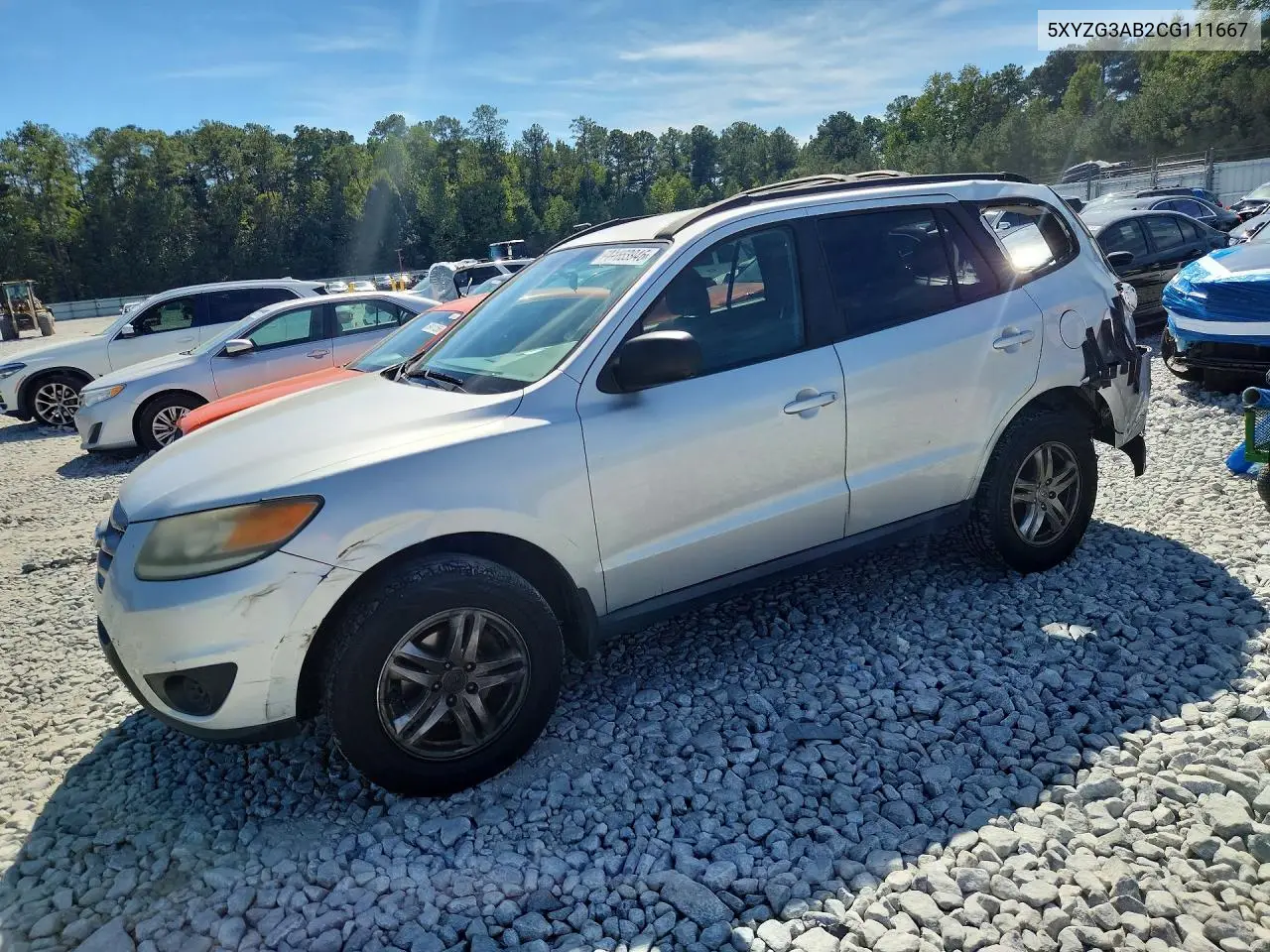 HYUNDAI SANTA FE 2012, VIN 5XYZG3AB2CG111667