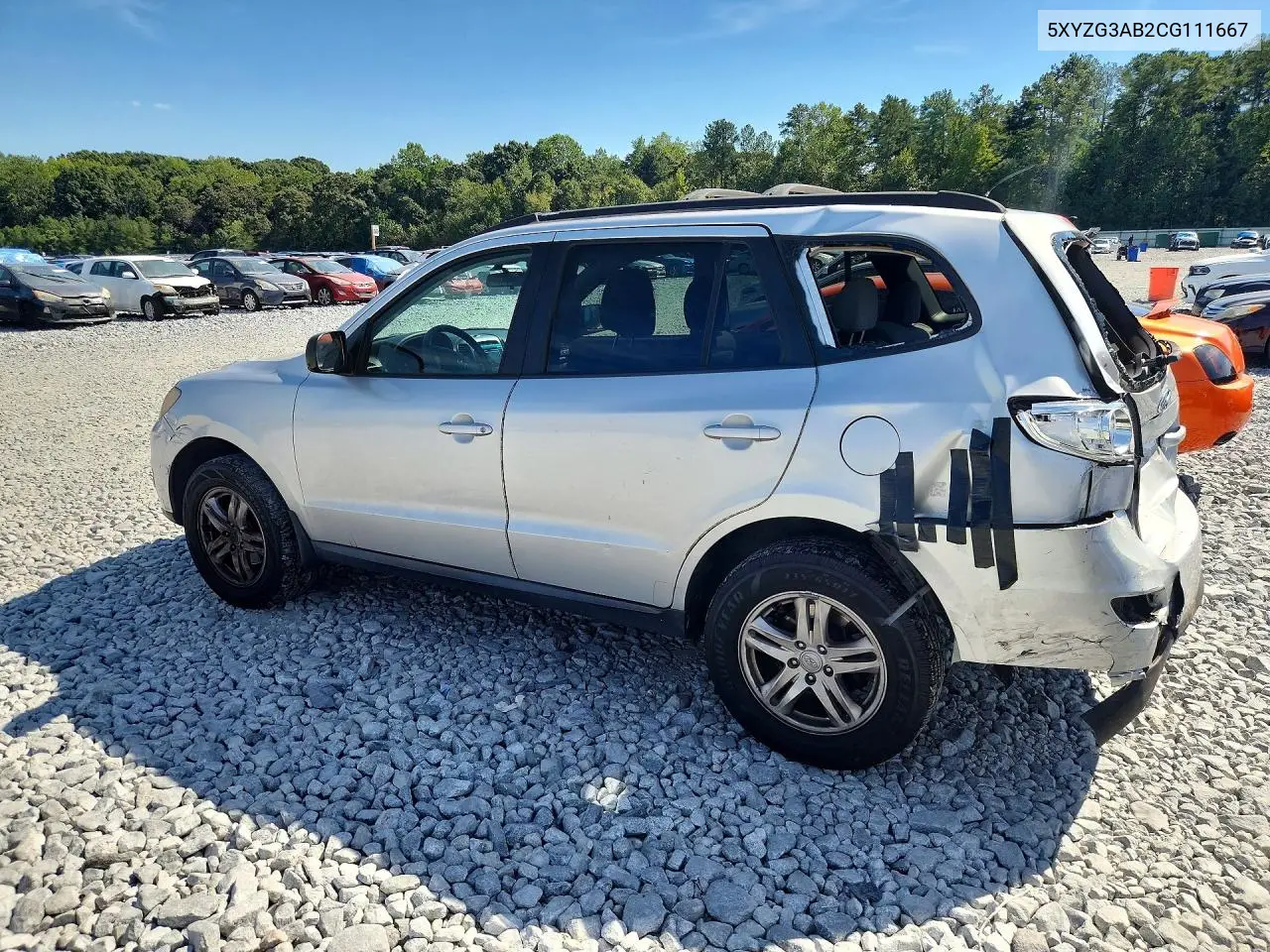 2012 HYUNDAI SANTA FE VIN 5XYZG3AB2CG111667 — фото 2
