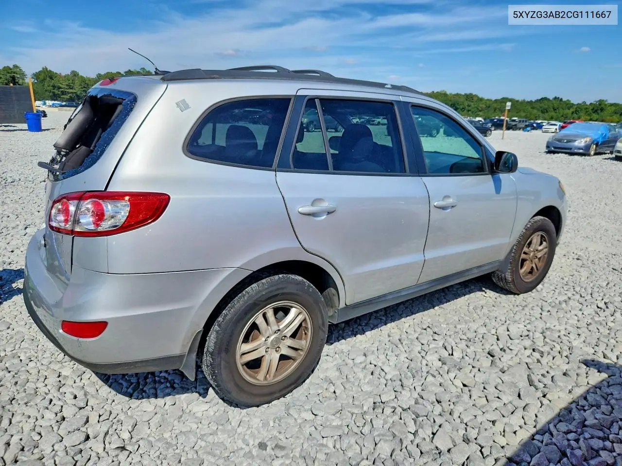 2012 HYUNDAI SANTA FE VIN 5XYZG3AB2CG111667 — фото 3