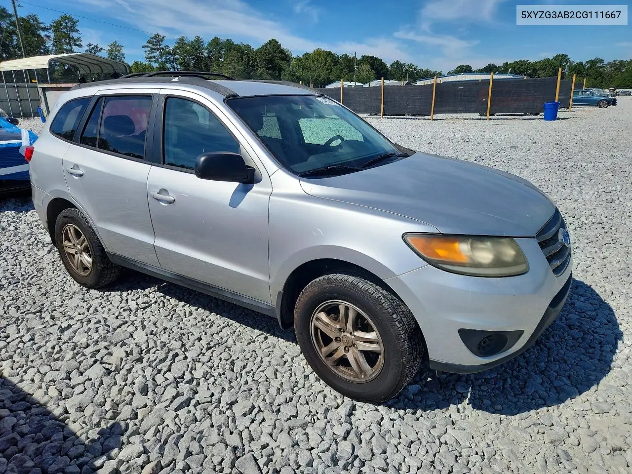 2012 HYUNDAI SANTA FE VIN 5XYZG3AB2CG111667 — фото 4