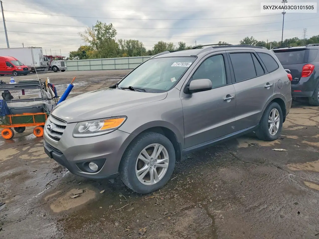 HYUNDAI SANTA FE 2012, VIN 5XYZK4AG3CG101505
