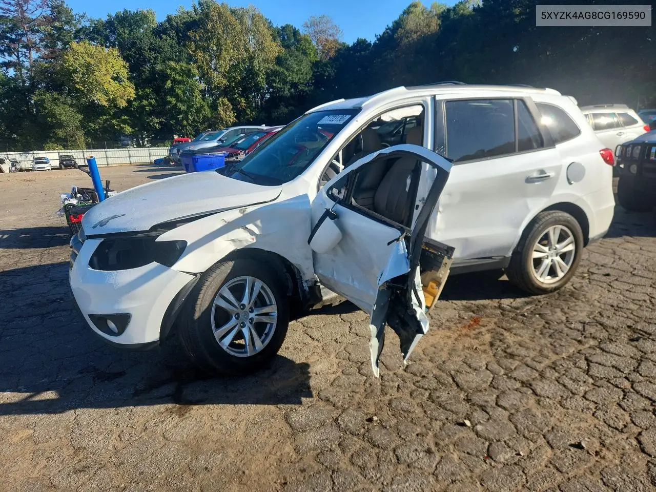 HYUNDAI SANTA FE 2012, VIN 5XYZK4AG8CG169590