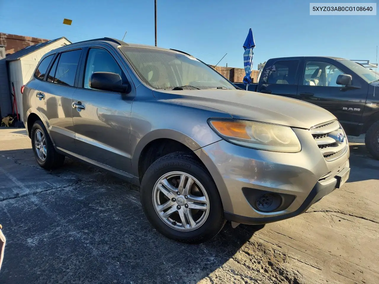 2012 HYUNDAI SANTA FE VIN 5XYZG3AB0CG108640 — фото 4