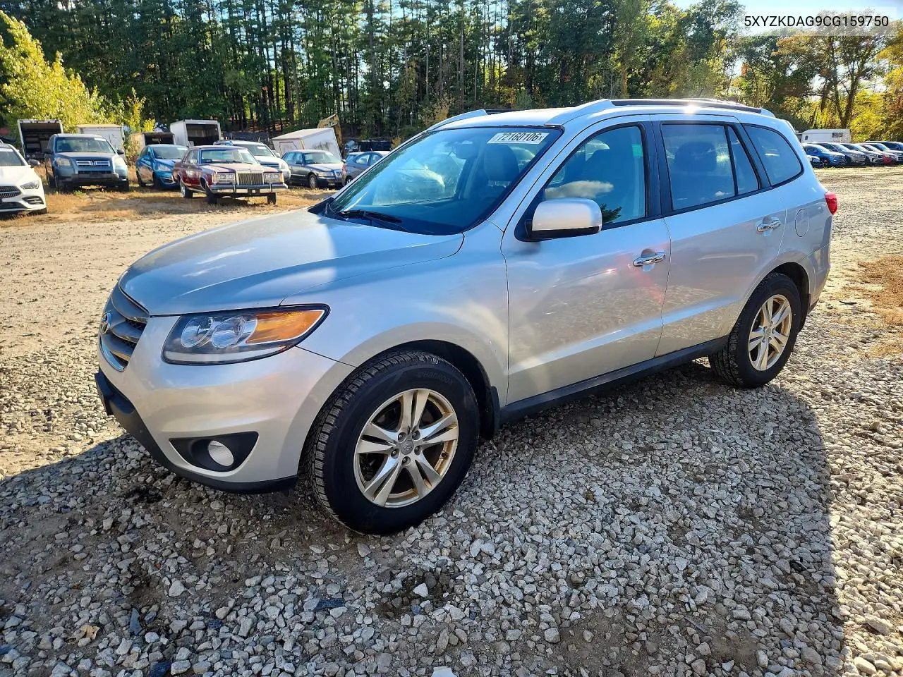 HYUNDAI SANTA FE 2012, VIN 5XYZKDAG9CG159750