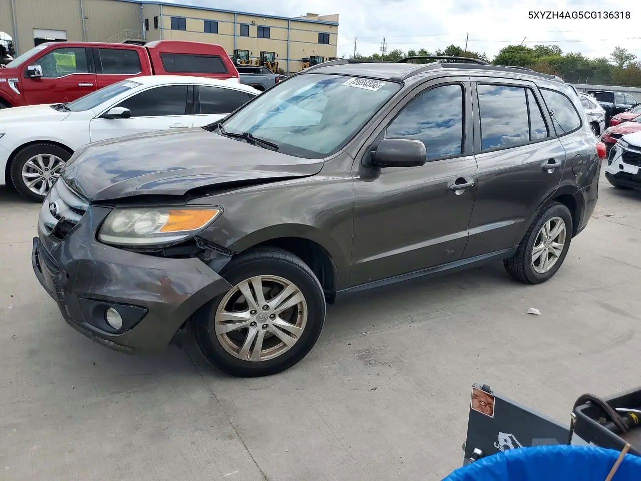 HYUNDAI SANTA FE 2012, VIN 5XYZH4AG5CG136318