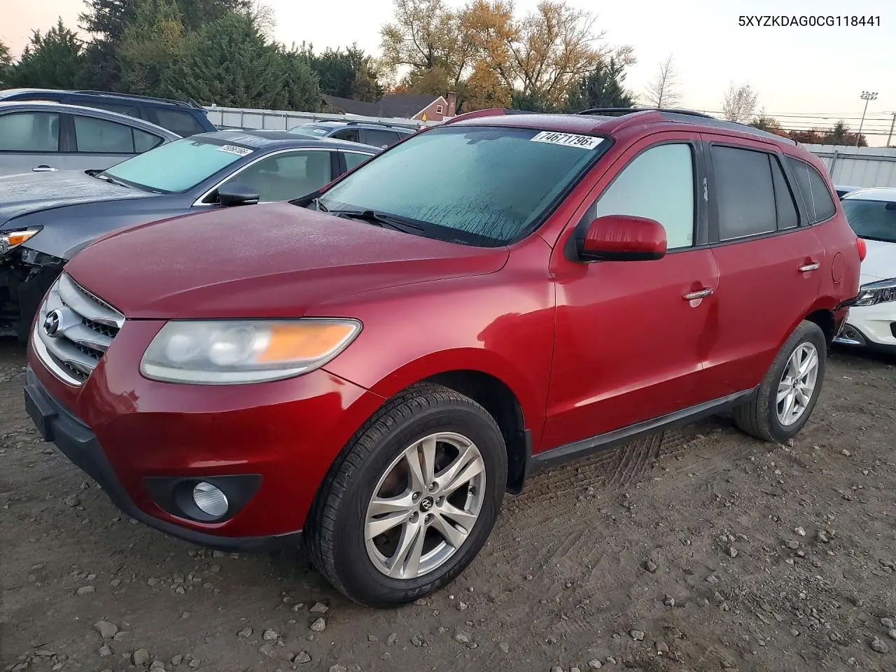 HYUNDAI SANTA FE 2012, VIN 5XYZKDAG0CG118441