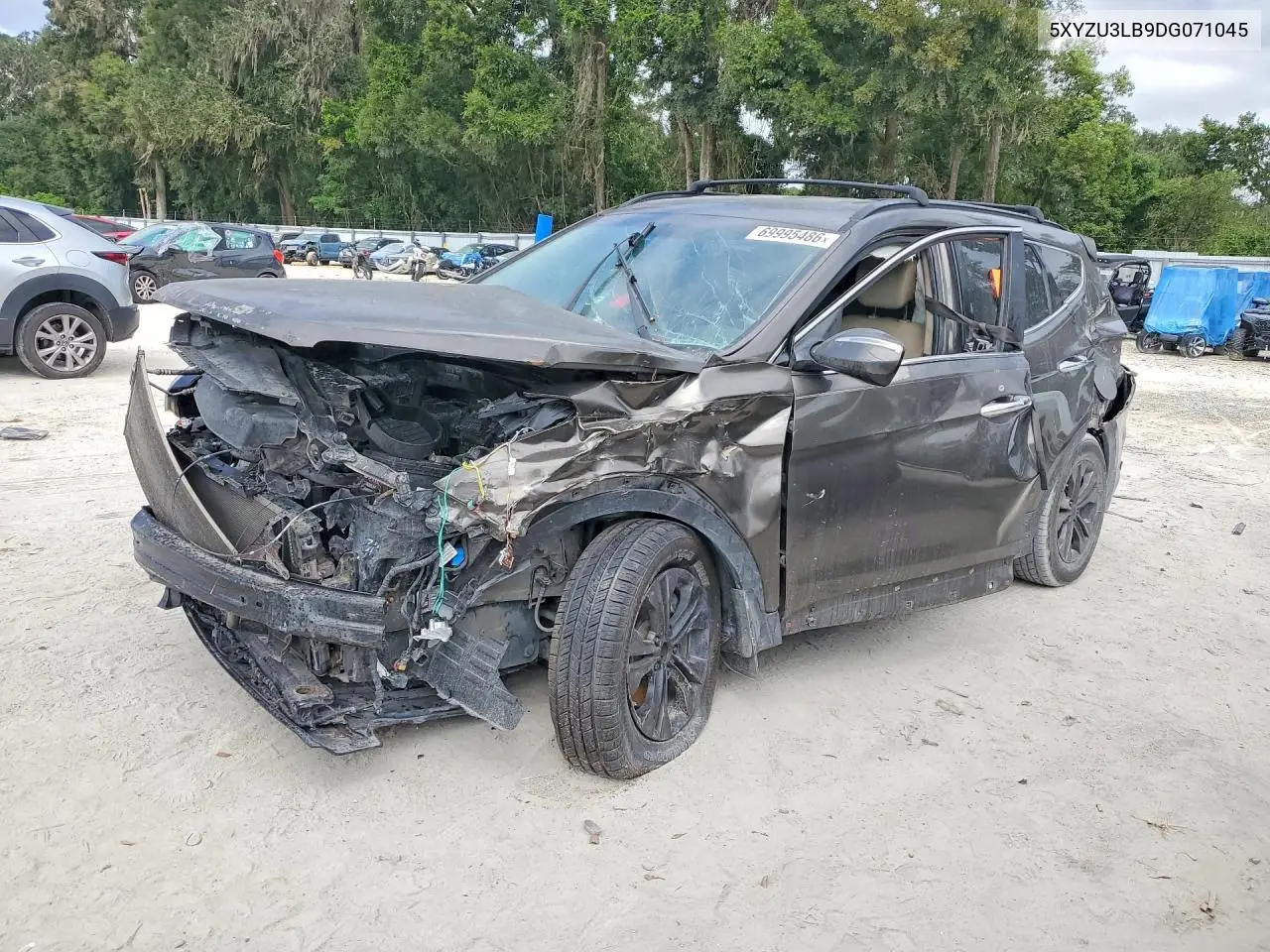 HYUNDAI SANTA FE 2013, VIN 5XYZU3LB9DG071045