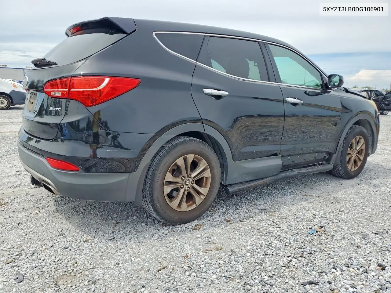 2013 HYUNDAI SANTA FE VIN 5XYZT3LB0DG106901 — фото 3
