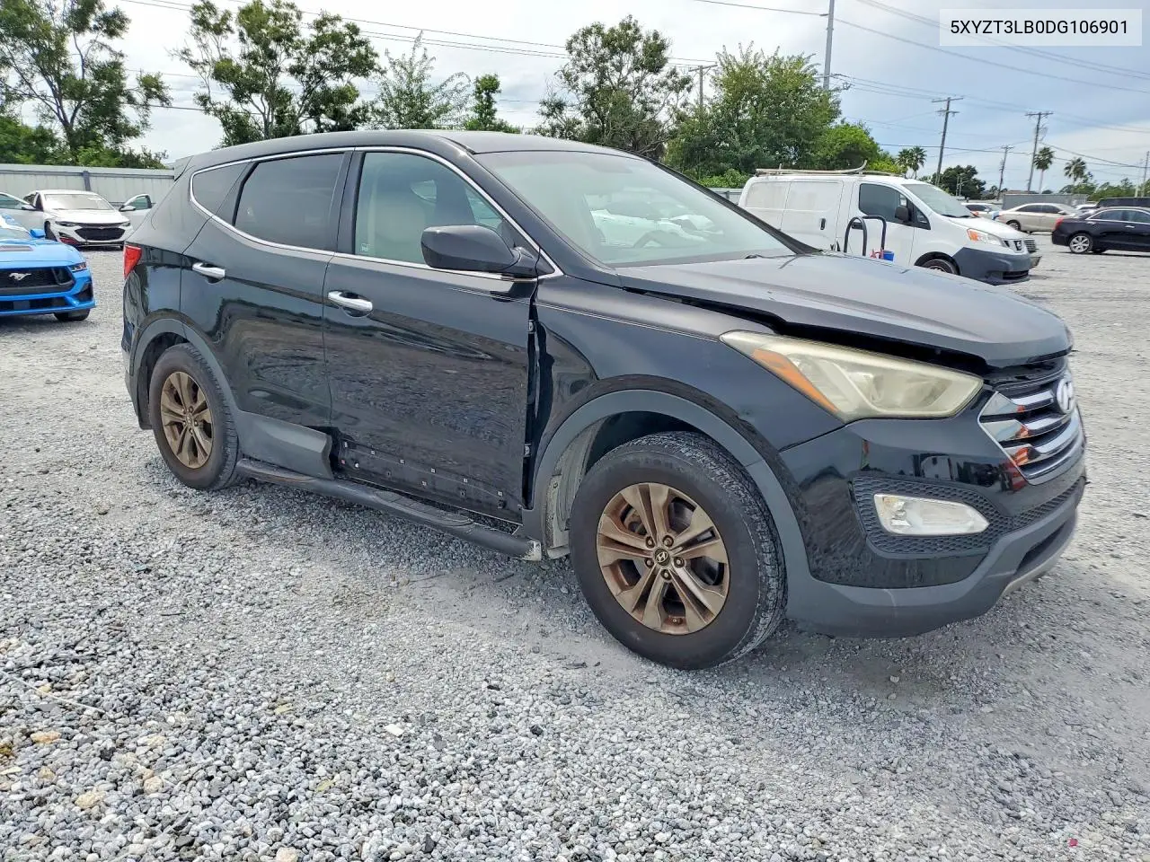 2013 HYUNDAI SANTA FE VIN 5XYZT3LB0DG106901 — фото 4