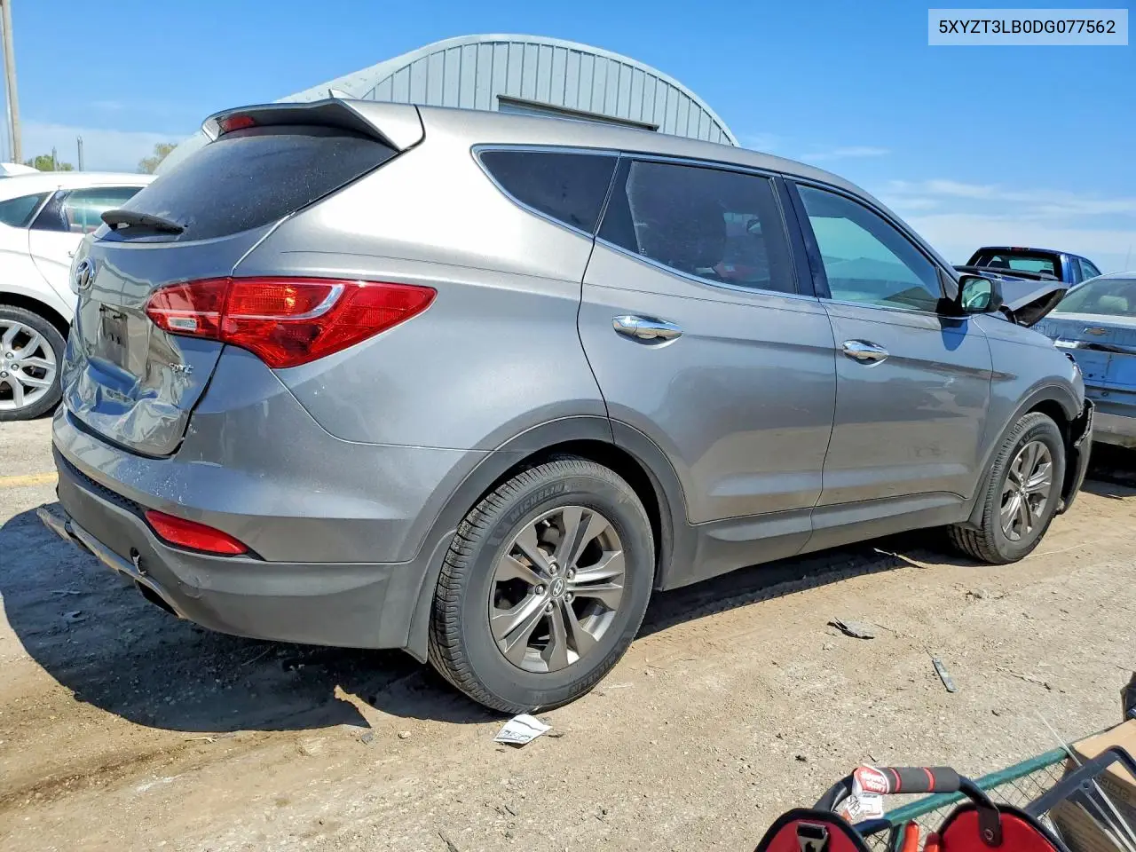 2013 HYUNDAI SANTA FE VIN 5XYZT3LB0DG077562 — фото 3