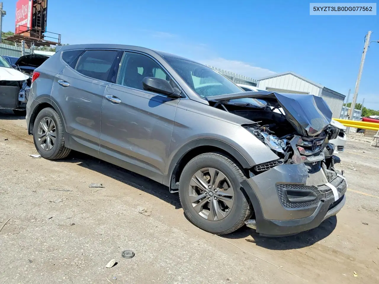 2013 HYUNDAI SANTA FE VIN 5XYZT3LB0DG077562 — фото 4