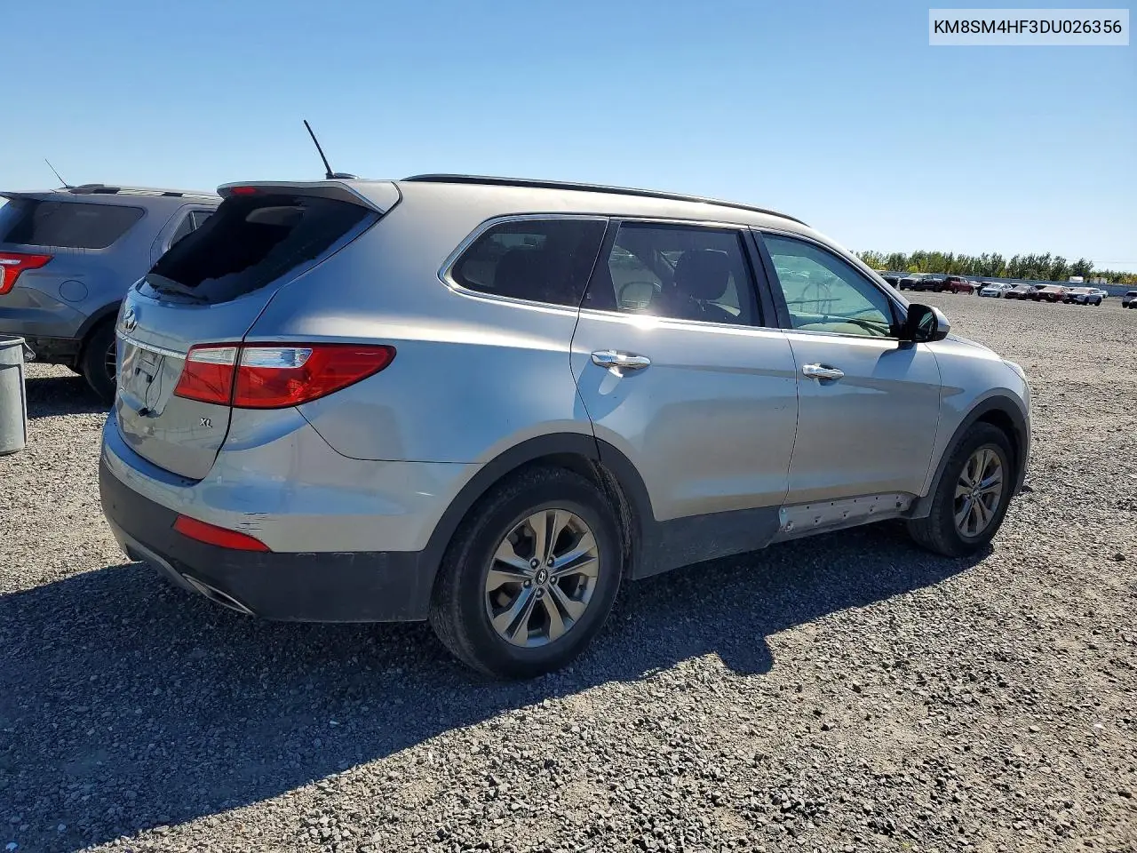 2013 HYUNDAI SANTA FE VIN KM8SM4HF3DU026356 — фото 3