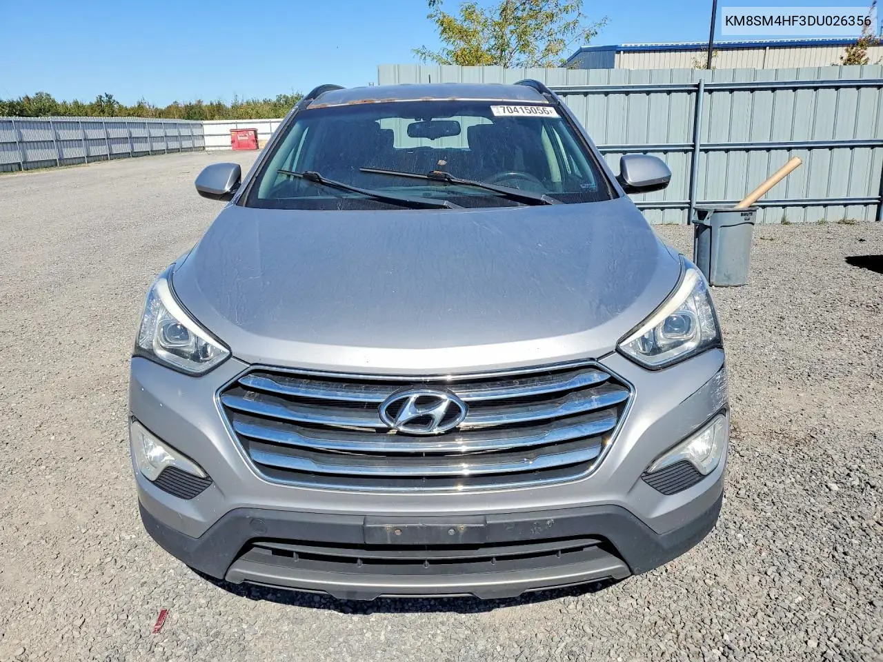 2013 HYUNDAI SANTA FE VIN KM8SM4HF3DU026356 — фото 5