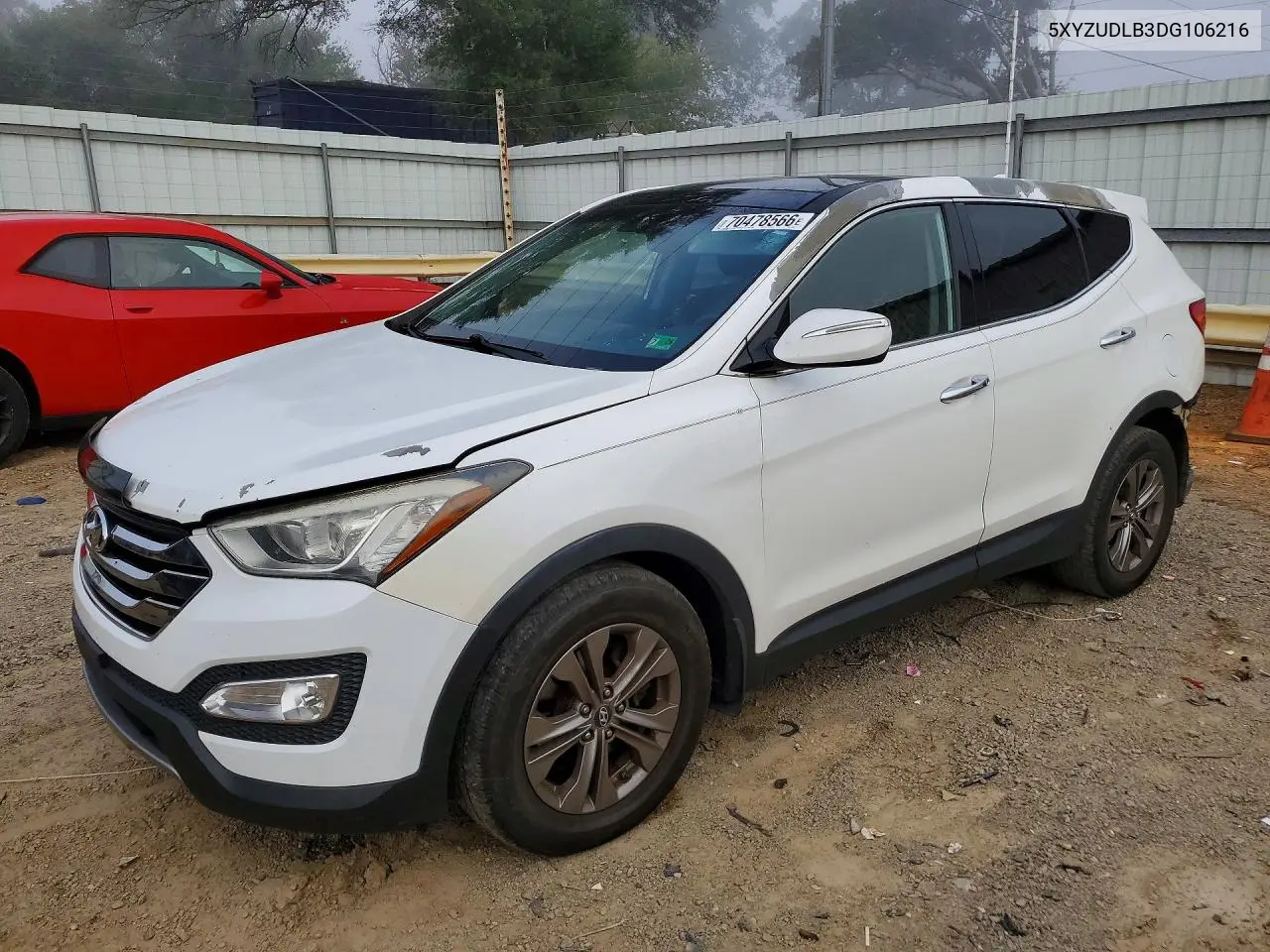 HYUNDAI SANTA FE 2013, VIN 5XYZUDLB3DG106216