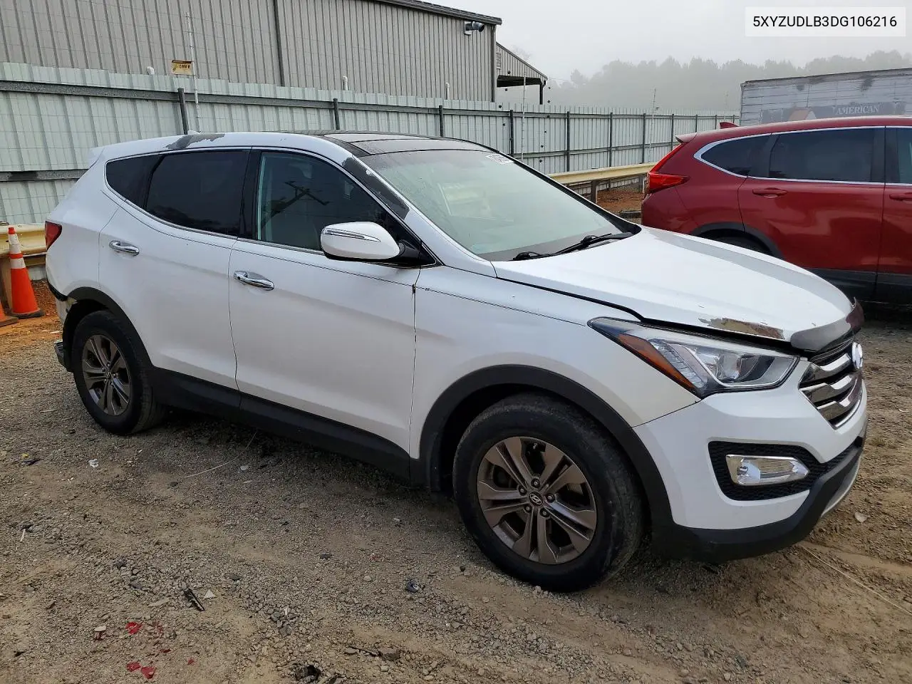 2013 HYUNDAI SANTA FE VIN 5XYZUDLB3DG106216 — фото 4
