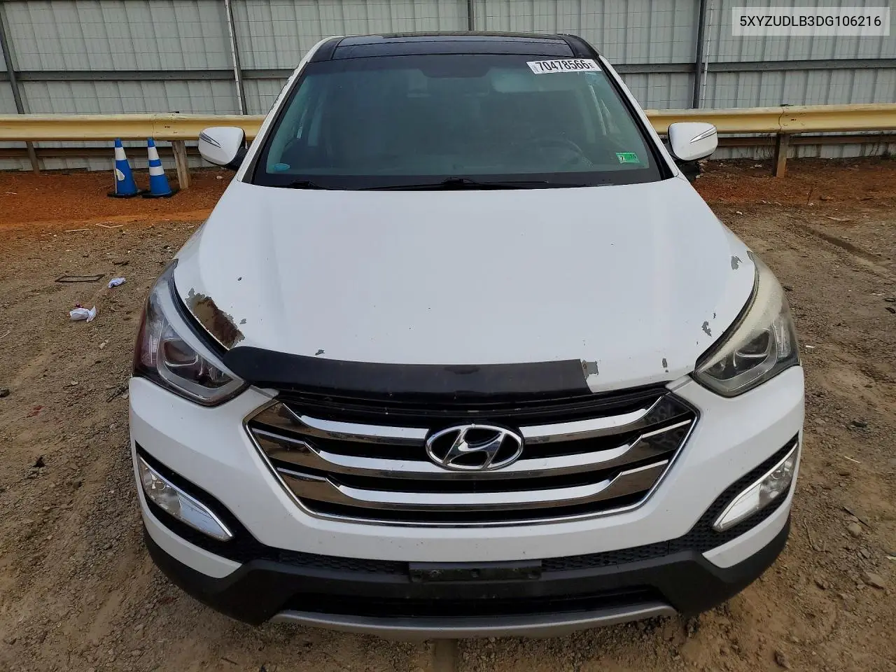 2013 HYUNDAI SANTA FE VIN 5XYZUDLB3DG106216 — фото 5
