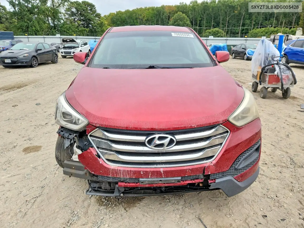 2013 HYUNDAI SANTA FE VIN 5XYZT3LBXDG005428 — фото 5