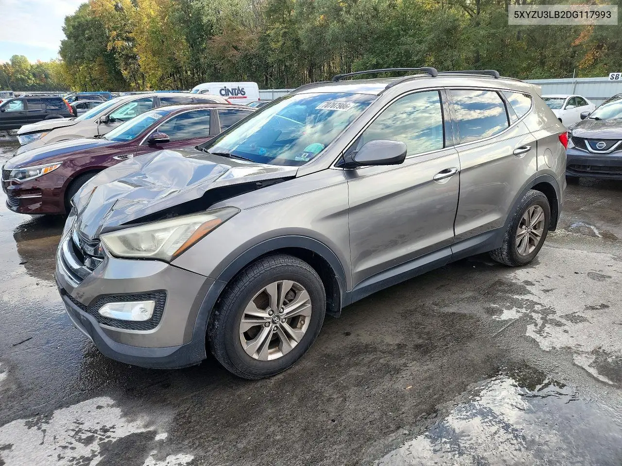 HYUNDAI SANTA FE 2013, VIN 5XYZU3LB2DG117993