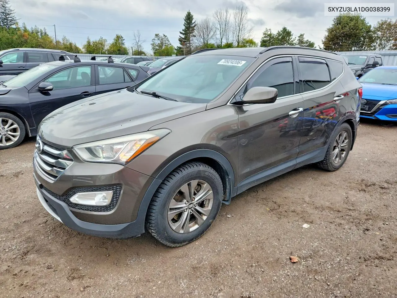 HYUNDAI SANTA FE 2013, VIN 5XYZU3LA1DG038399
