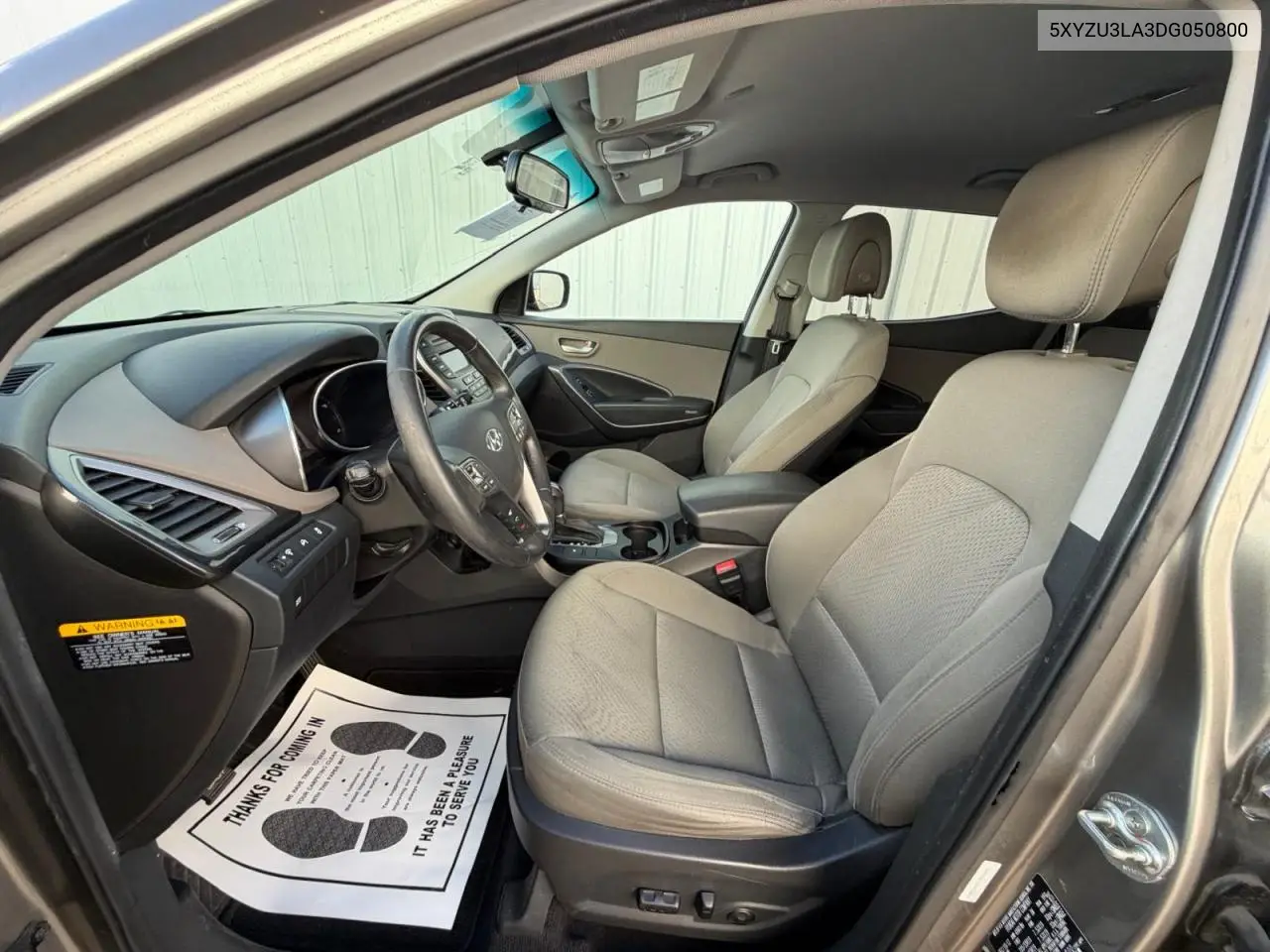 2013 HYUNDAI SANTA FE VIN 5XYZU3LA3DG050800 — фото 5