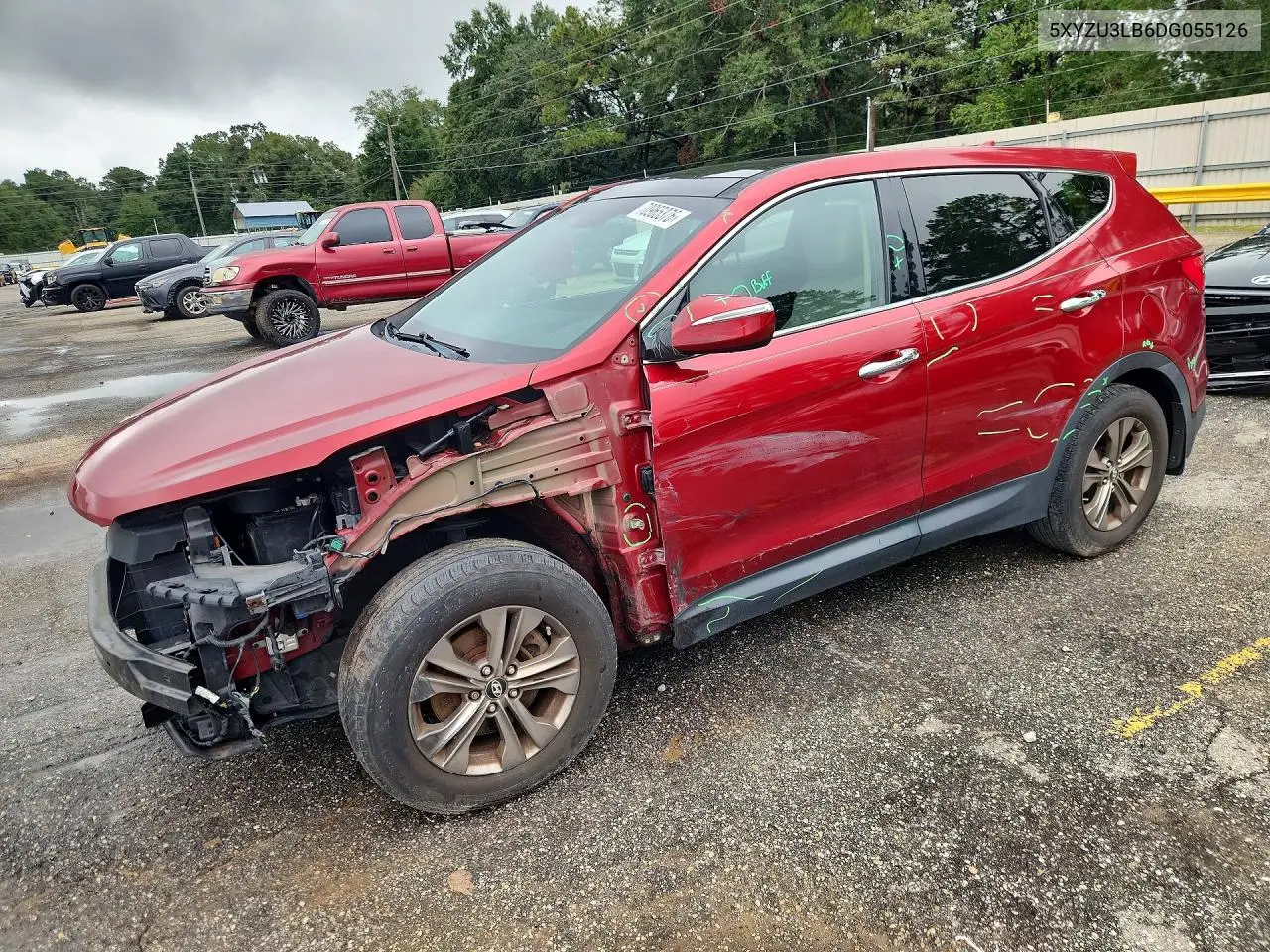 HYUNDAI SANTA FE 2013, VIN 5XYZU3LB6DG055126