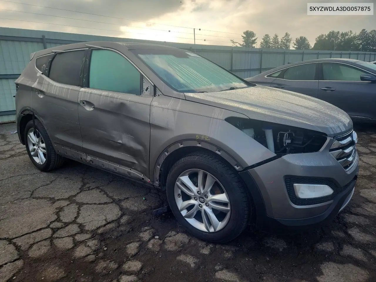 2013 HYUNDAI SANTA FE VIN 5XYZWDLA3DG057875 — фото 4