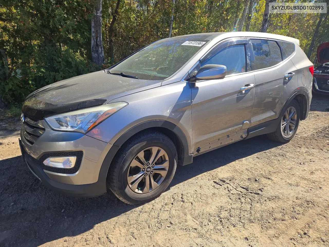 HYUNDAI SANTA FE 2013, VIN 5XYZUDLB3DG102893
