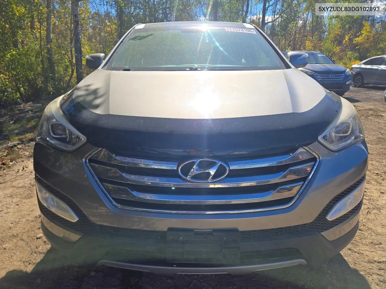 2013 HYUNDAI SANTA FE VIN 5XYZUDLB3DG102893 — фото 5