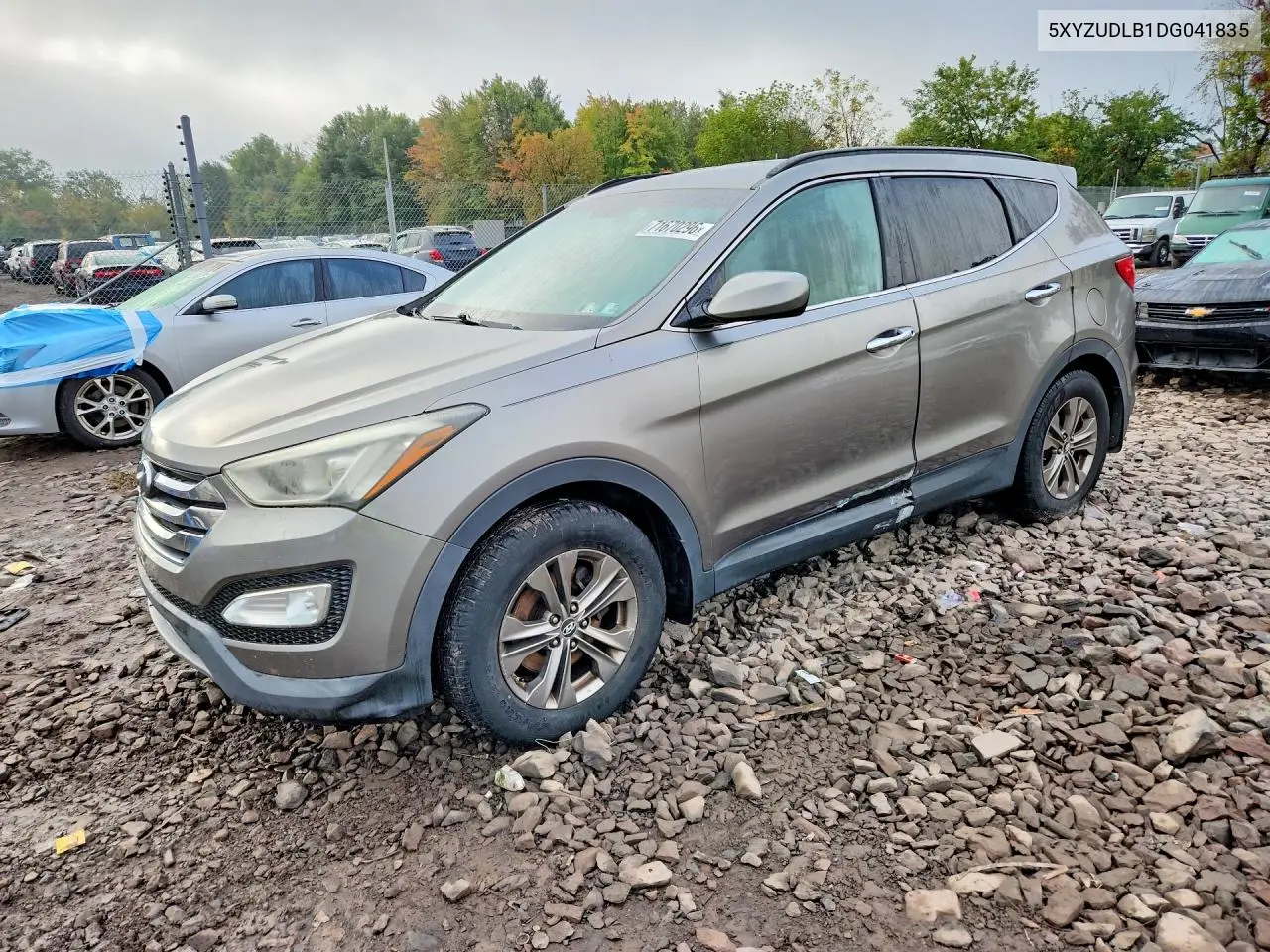 HYUNDAI SANTA FE 2013, VIN 5XYZUDLB1DG041835
