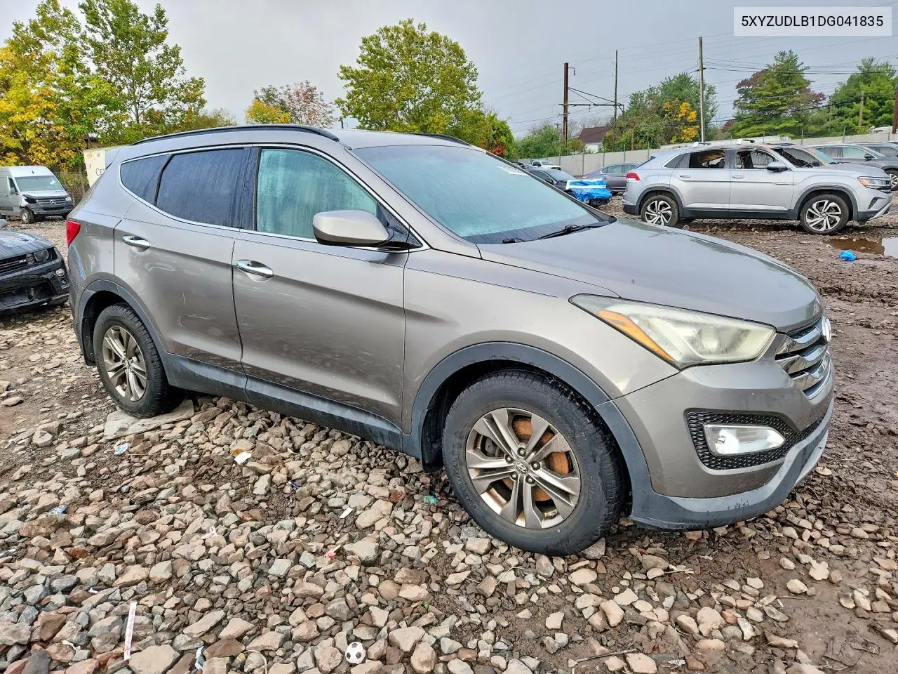 2013 HYUNDAI SANTA FE VIN 5XYZUDLB1DG041835 — фото 4
