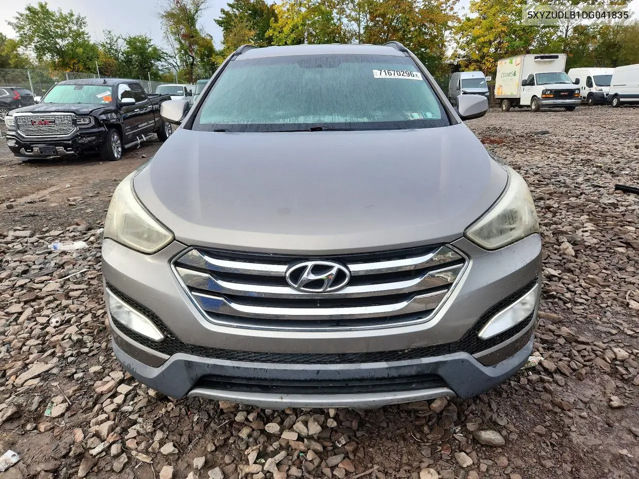 2013 HYUNDAI SANTA FE VIN 5XYZUDLB1DG041835 — фото 5