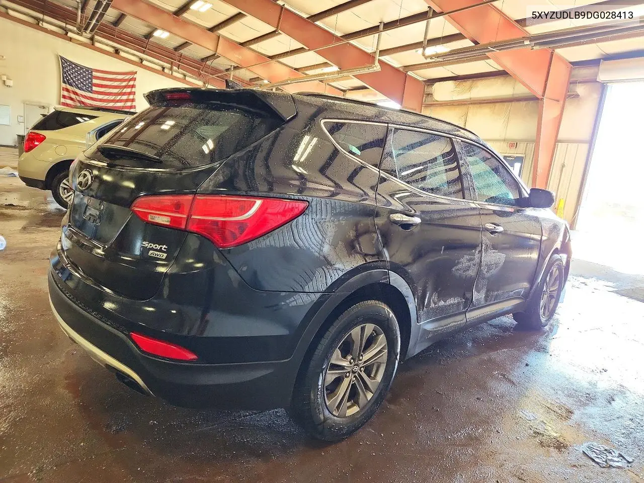 2013 HYUNDAI SANTA FE VIN 5XYZUDLB9DG028413 — фото 3