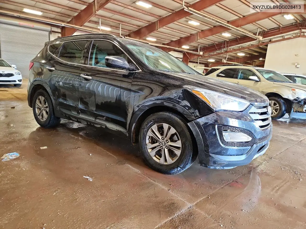 2013 HYUNDAI SANTA FE VIN 5XYZUDLB9DG028413 — фото 4