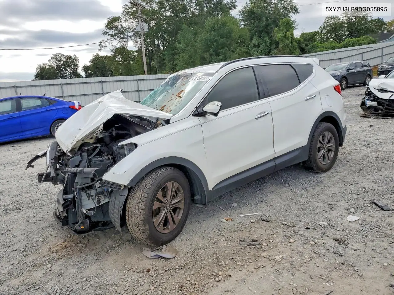 HYUNDAI SANTA FE 2013, VIN 5XYZU3LB9DG055895